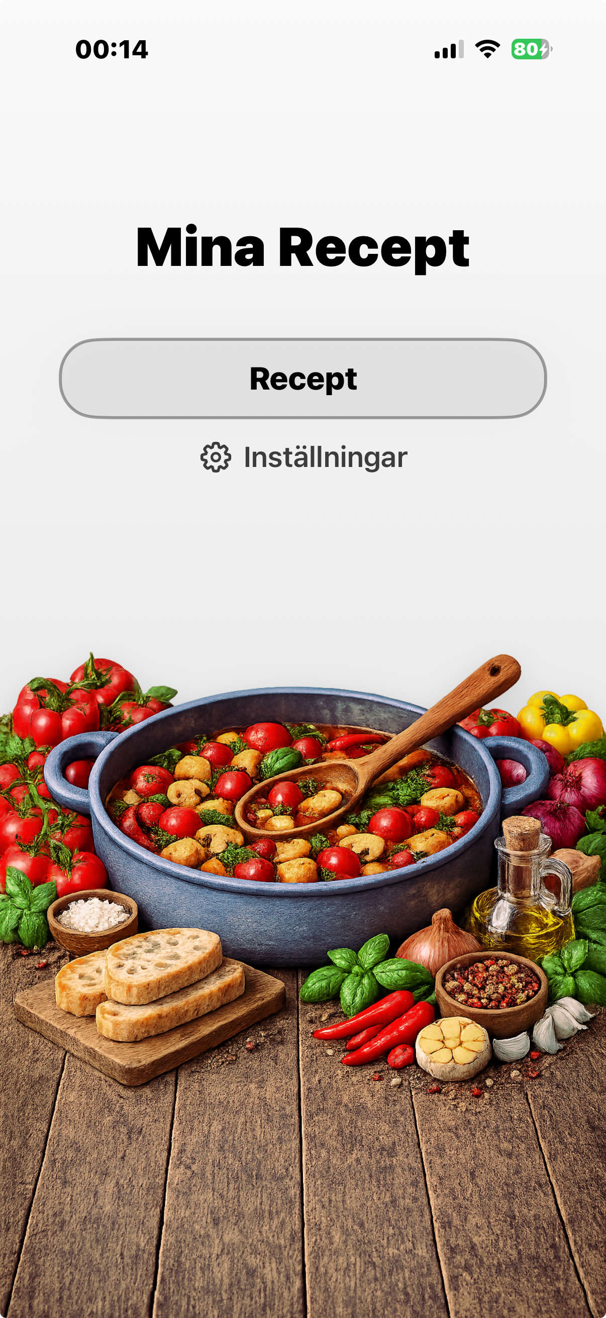 Mina Recept app