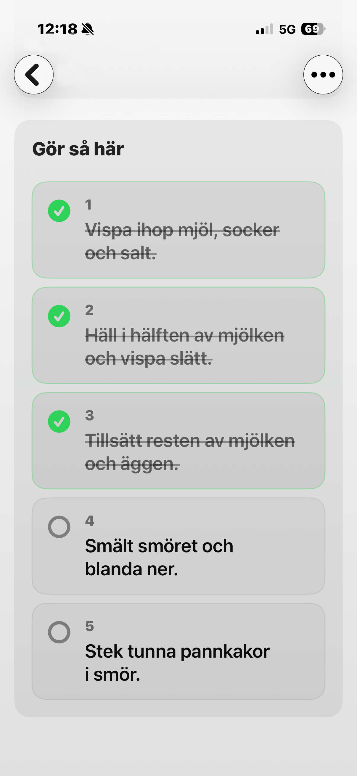 Följ recepten enkelt