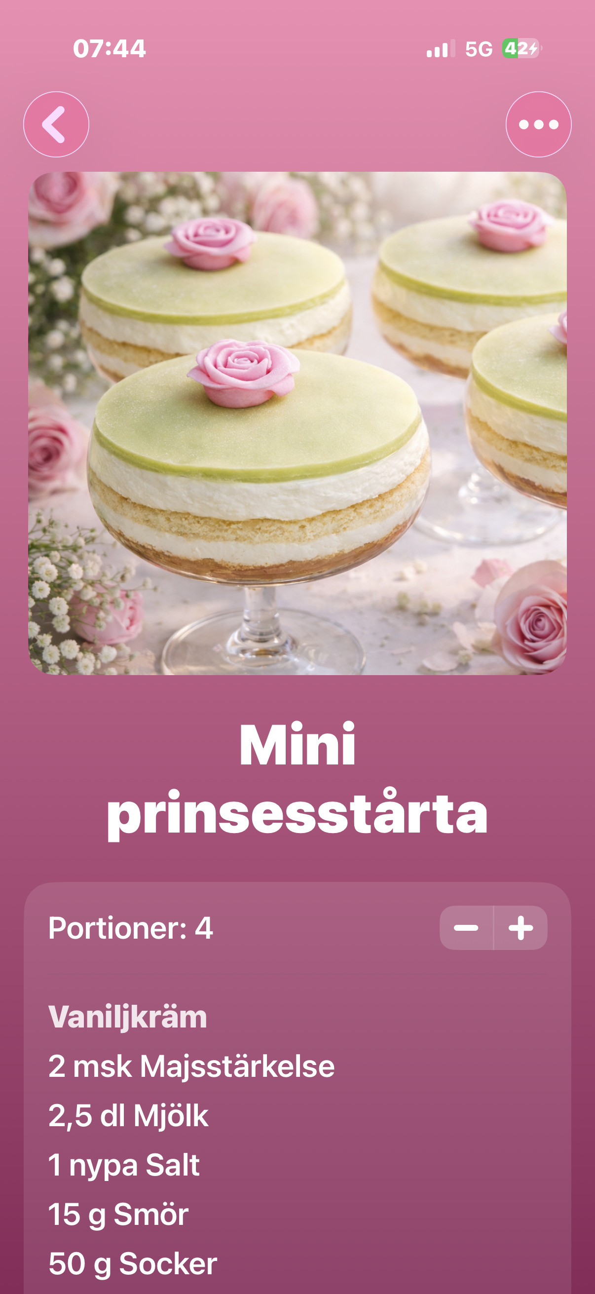 Följ recepten enkelt